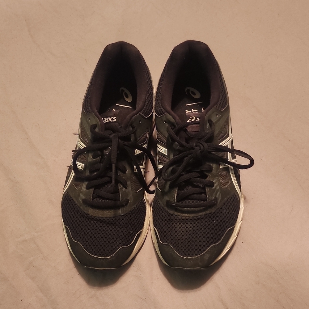 Asics Black and White Running Shoes